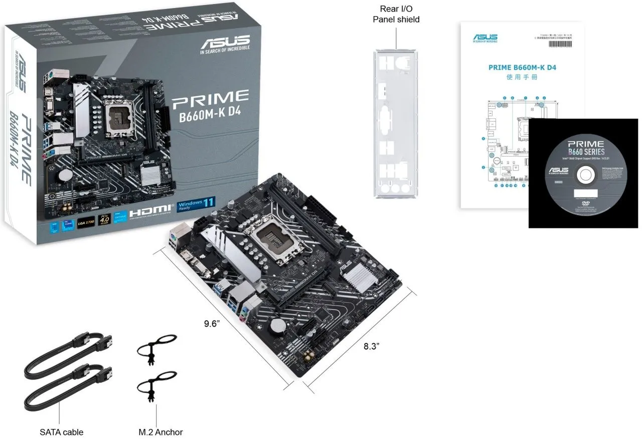 Материнська плата ASUS PRIME B660M-K D4