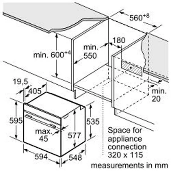 Вбудована духова шафа Bosch HBG7741W1