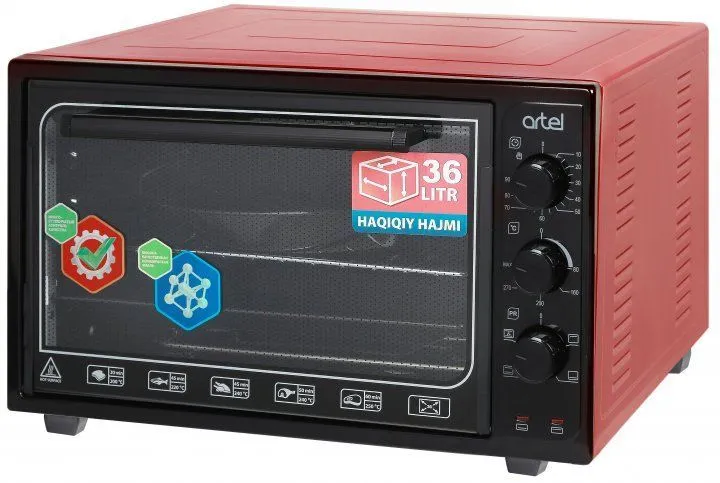 Електрична піч Artel MD 3618 L Black/Red