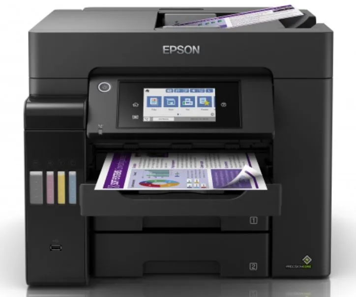 Epson БФП ink color A4 EcoTank L6570 32_32 ppm Fax ADF Duplex USB Ethernet Wi-Fi 4 inks Pigment