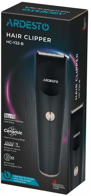 Машинка для підстригання волосся Ardesto HC-Y22-B5 Вт LED-індикація заряду