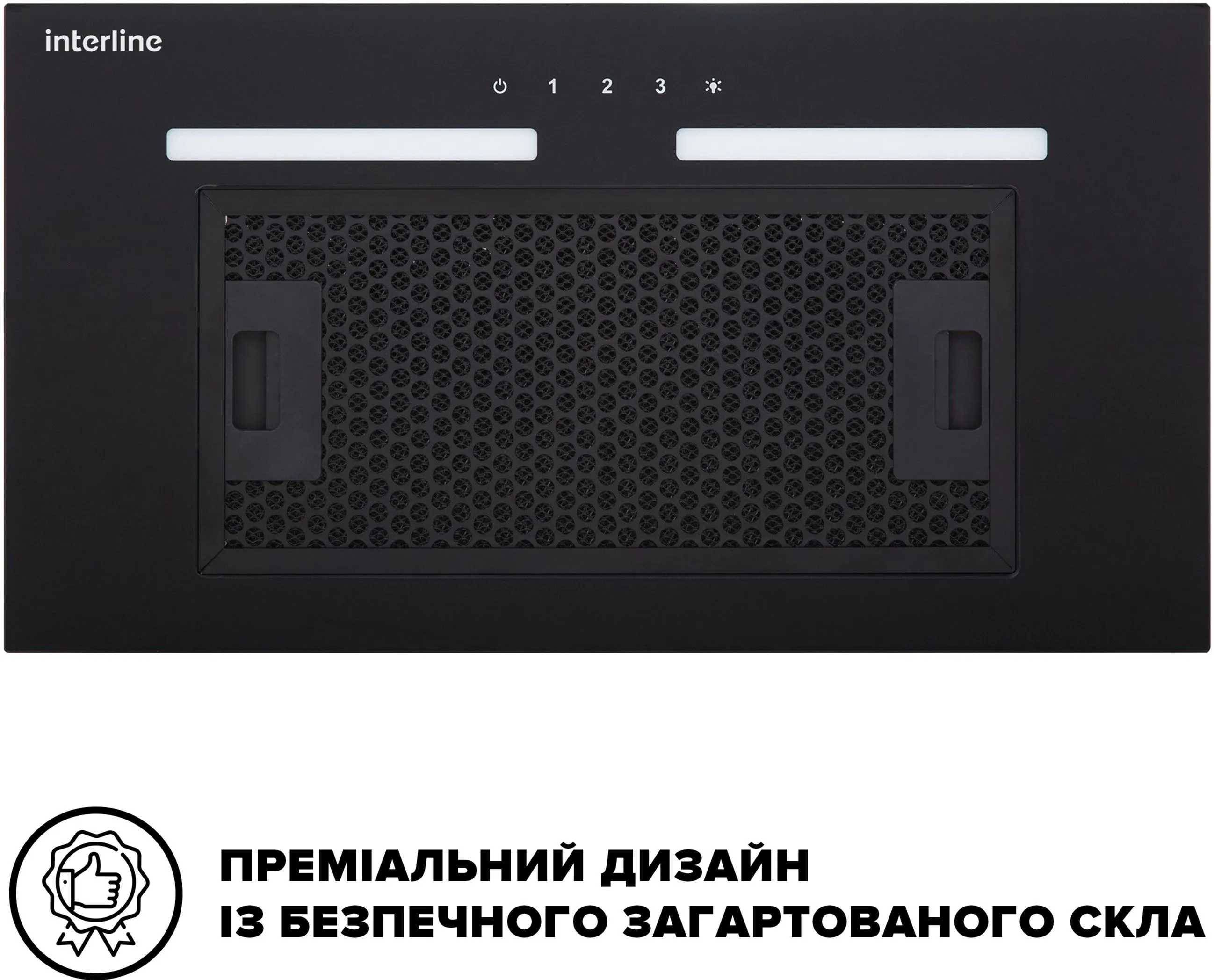 Витяжка INTERLINE SWAY BL A/60 GL/S