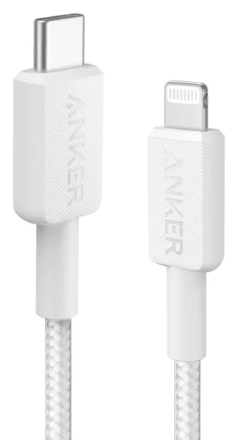 Кабель Lightning Anker USB-C to Lightning 1.8m White (A81B6H21)