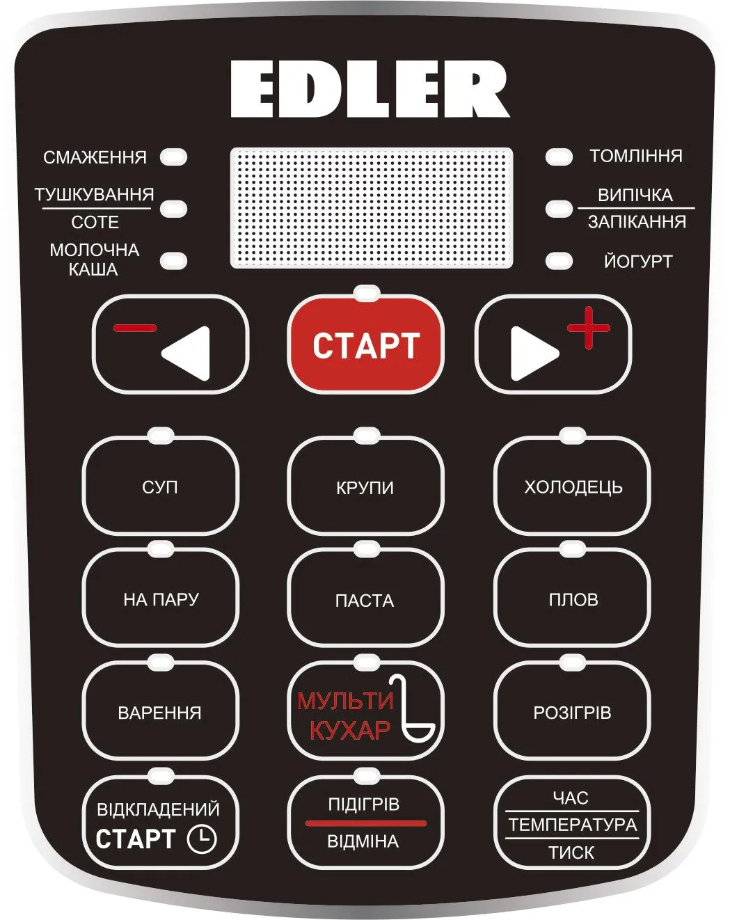 Мультиварка-скороварка EDLER ED-PC1806