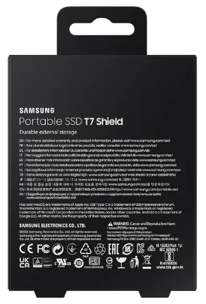 SSD накопичувач Samsung T7 Shield 2TB USB 3.2 Type-C Blue (MU-PE2T0R/EU)