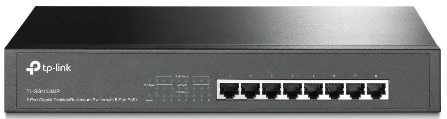 TP-Link Комутатор TL-SG1008MP 8xGE/PoE 126W некерований 13" 1U