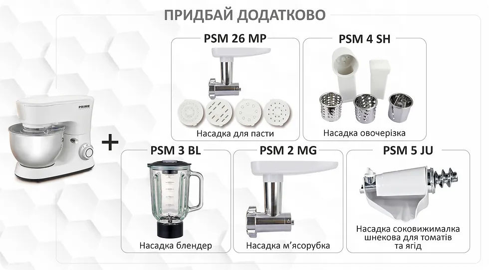 Планетарний міксер PRIME Technics PSM 15486 WK