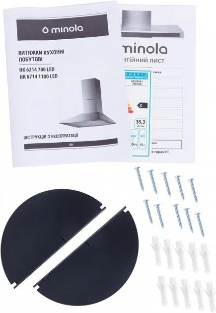 Витяжка MINOLA HK 6214 I 700 LED