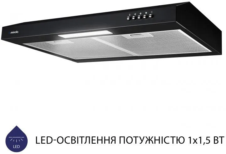 Витяжка MINOLA HPL 612 BL