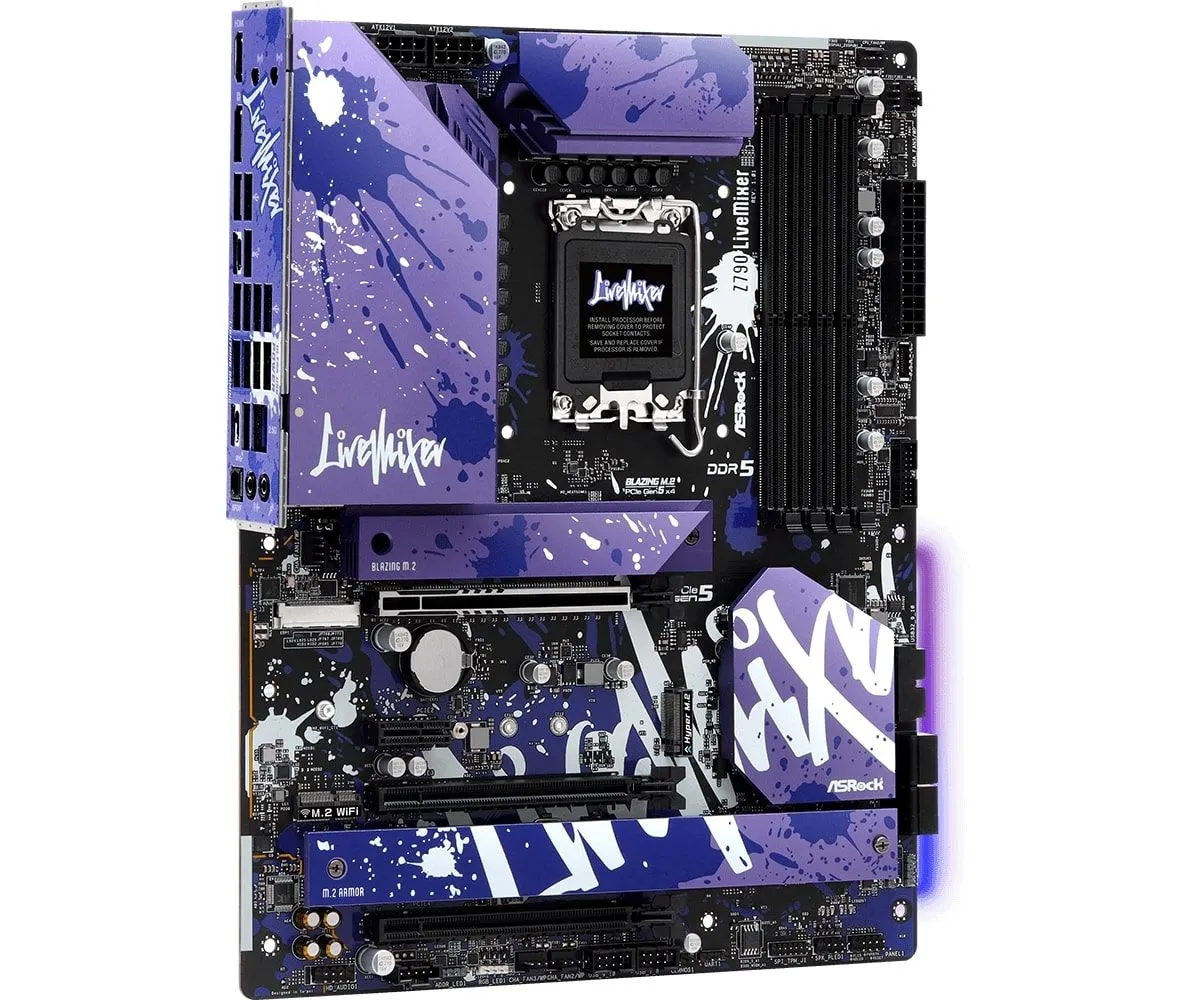ASRock Материнська плата Z790 LIVEMIXER s1700 Z790 4xDDR5 M.2 HDMI DP ATX