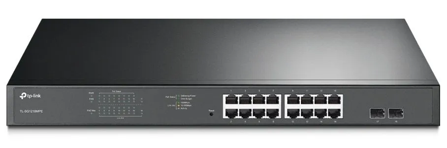 TP-Link Комутатор TL-SG1218MPE 16xGE/PoE+ 192W 2xcomboGE/SFP EasySmart
