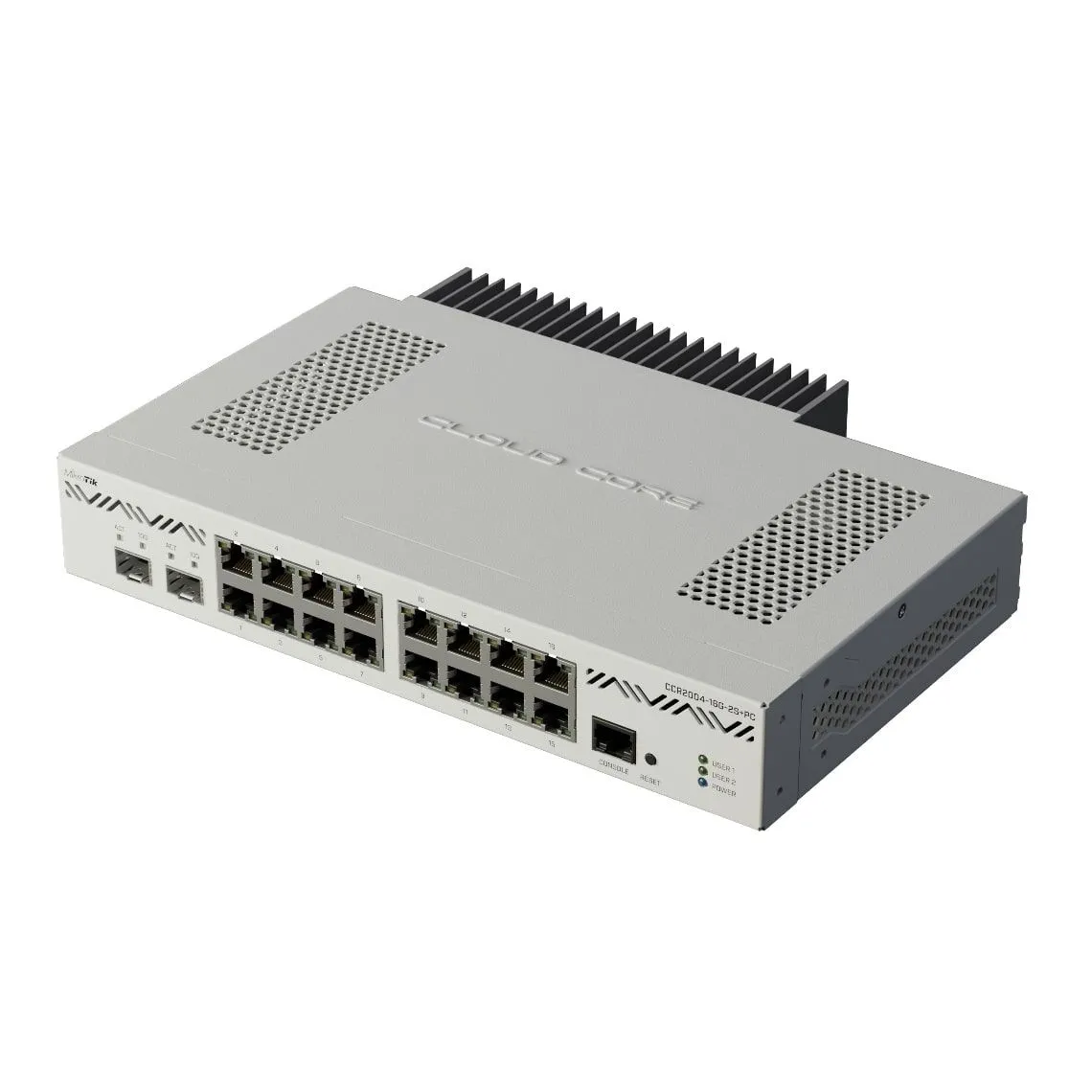 MikroTiK Маршрутизатор Cloud Core Router CCR2004-16G-2S+PC