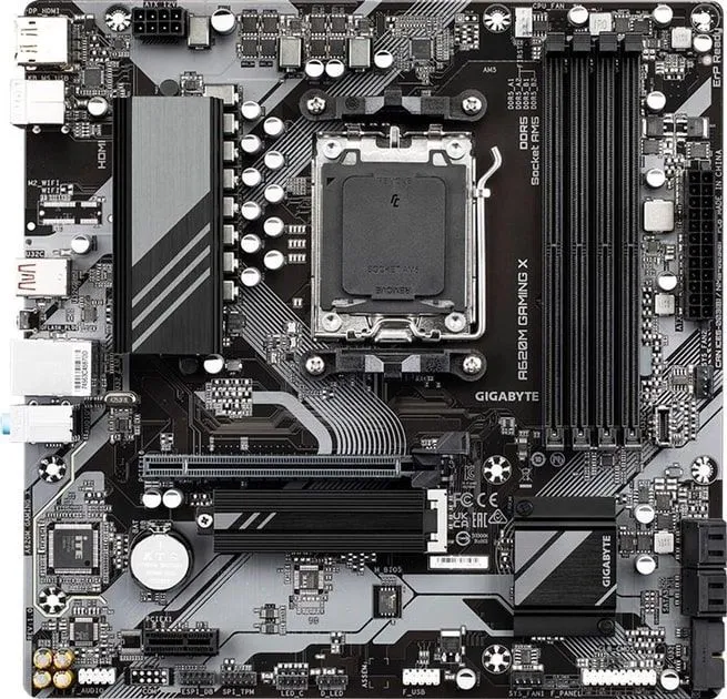 Gigabyte Материнська плата A620M GAMING X sAM5 A620M 4xDDR5 M.2 HDMI DP mATX