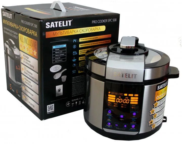 Мультиварка-скороварка SATELIT Pro Cooker SPC-500