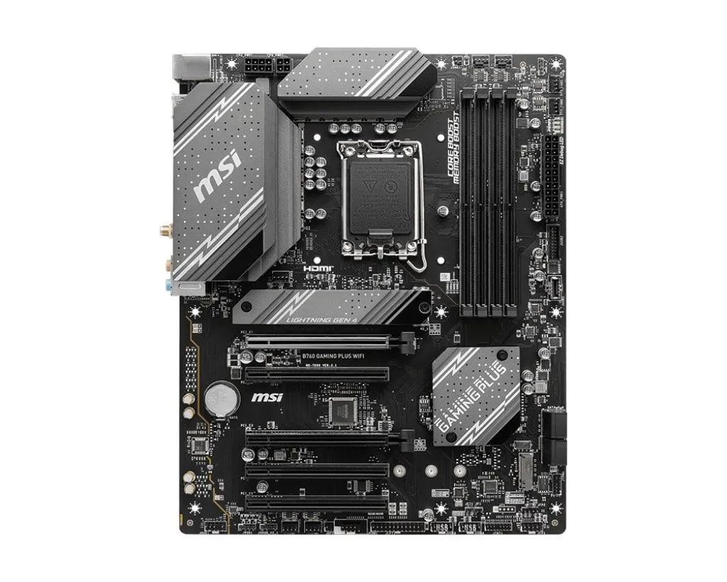 MSI Материнcька плата B760 GAMING PLUS WIFI s1700 B760 4xDDR5 HDMI DP WiFi BT ATX