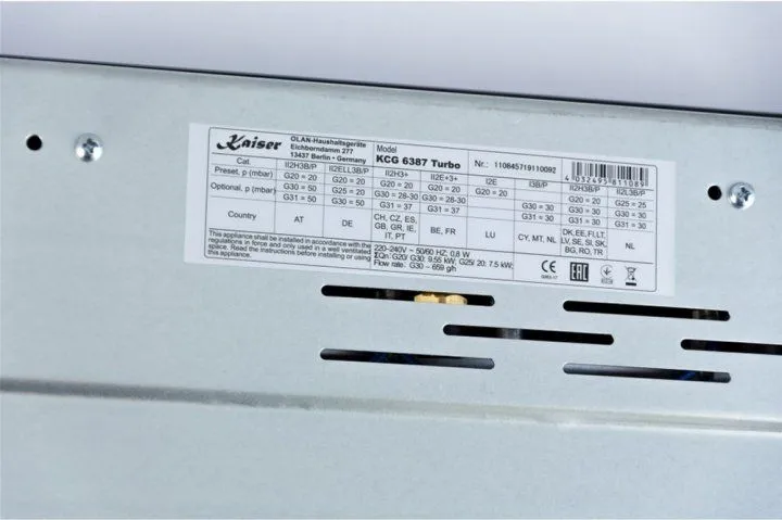 Варочна поверхня газова KAISER KCG 6387 Turbo