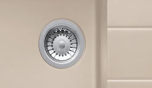 Кухонна мийка граніт FRANKE BASIS BFG 611-97 (114.0363.932) бежевий + вентиль + сифон