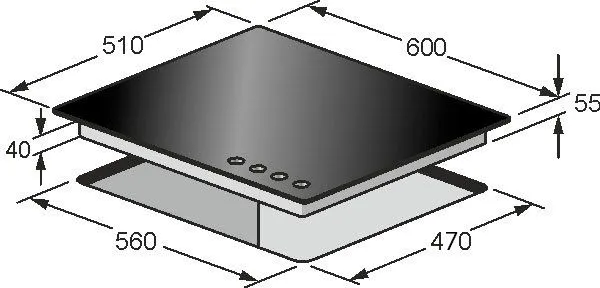 Варильна поверхня газова KAISER KCG 6394 Turbo Romb