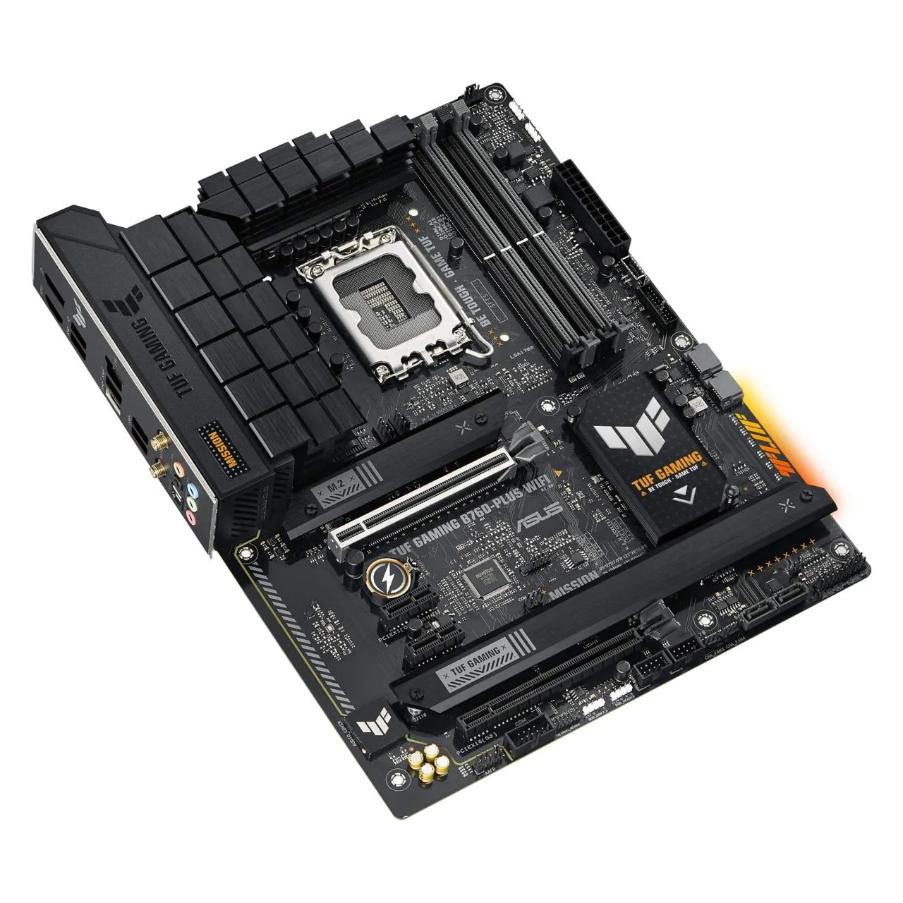 ASUS Материнcька плата TUF GAMING B760-PLUS WIFI s1700 B760 4xDDR5 M.2 HDMI DP Wi-Fi BT ATX