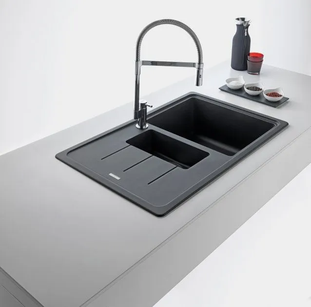 Кухонна мийка граніт FRANKE Basis BFG 651-78 (114.0565.111) сірий камінь