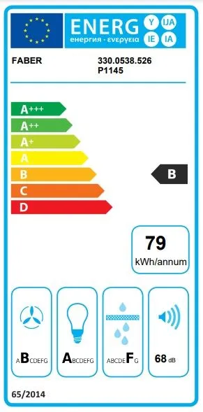 Faber Витяжка похила, 80см, 1219м3г, Steelmax Ev8 Led Bk A80, чорний+нерж