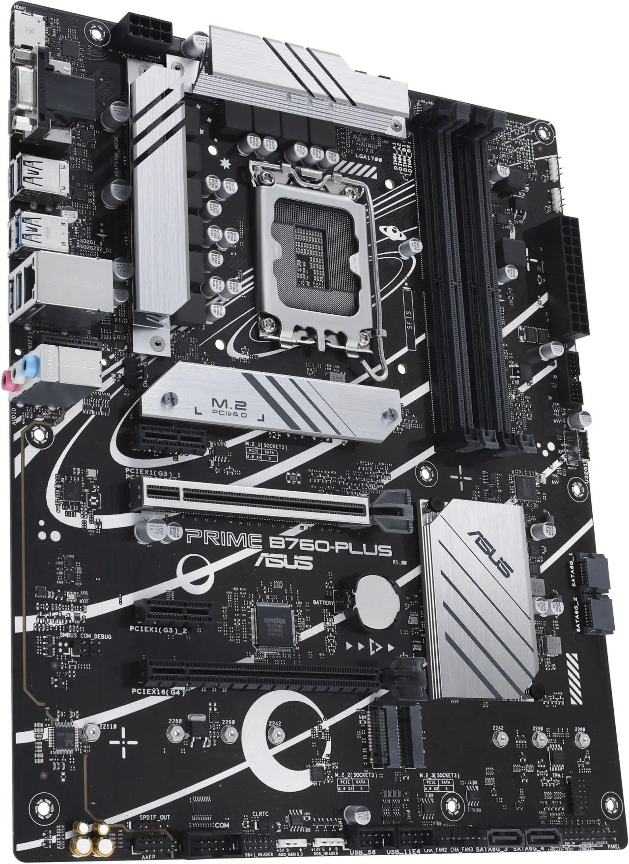 ASUS Материнcька плата PRIME B760-PLUS s1700 B760 4xDDR5 M.2 HDMI D-Sub DP ATX