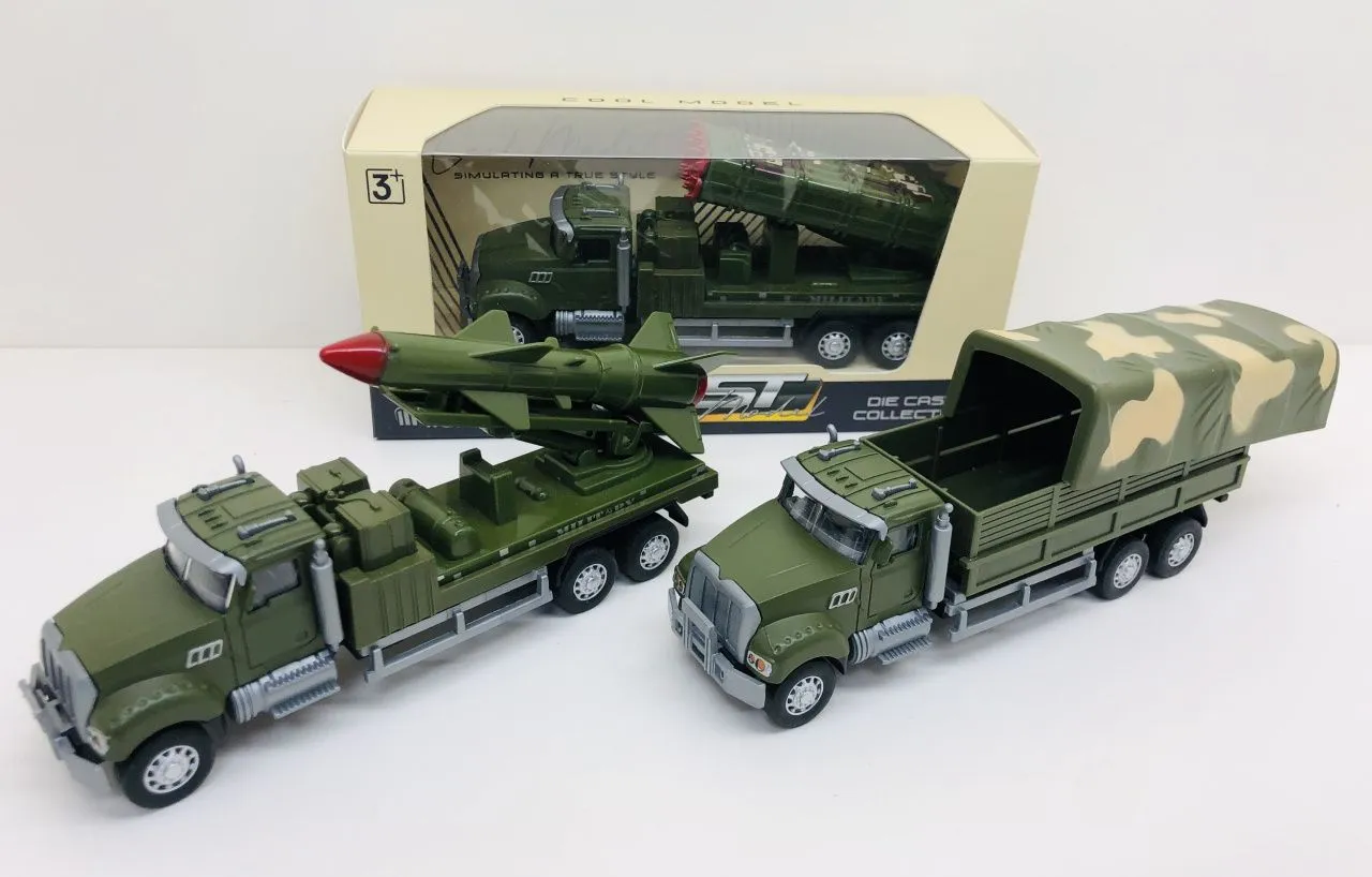 Іграшка DIY Toys Машинка військова техніка метал, в асорт (CJ-2155535)
