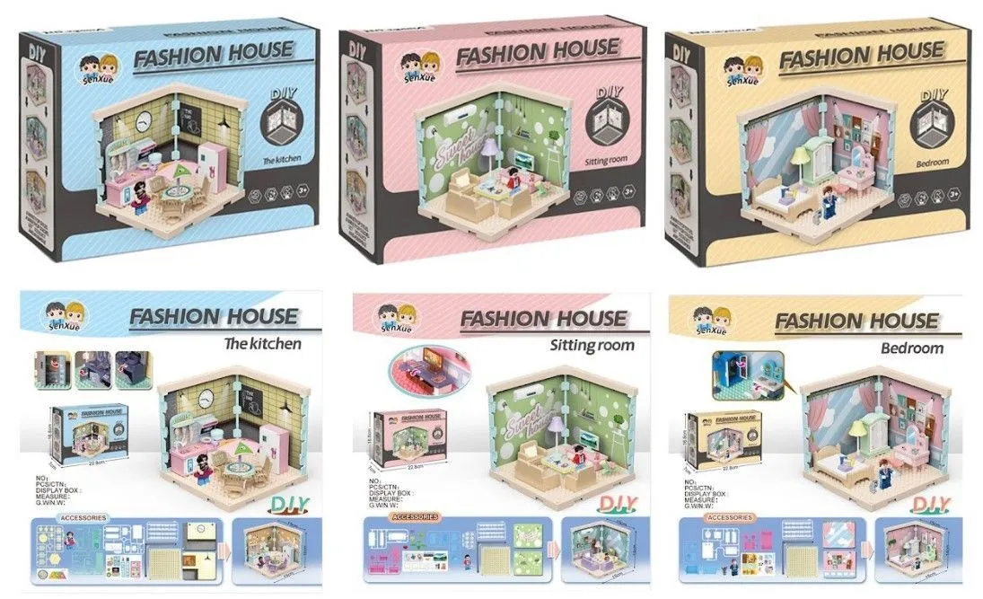 Конструктор DIY Toys Ляльковий будинок в асортименті, CJ-4051459