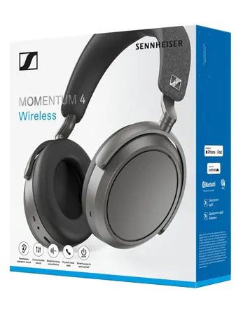 Навушники з мікрофоном Sennheiser MOMENTUM 4 Wireless Graphite (700383)