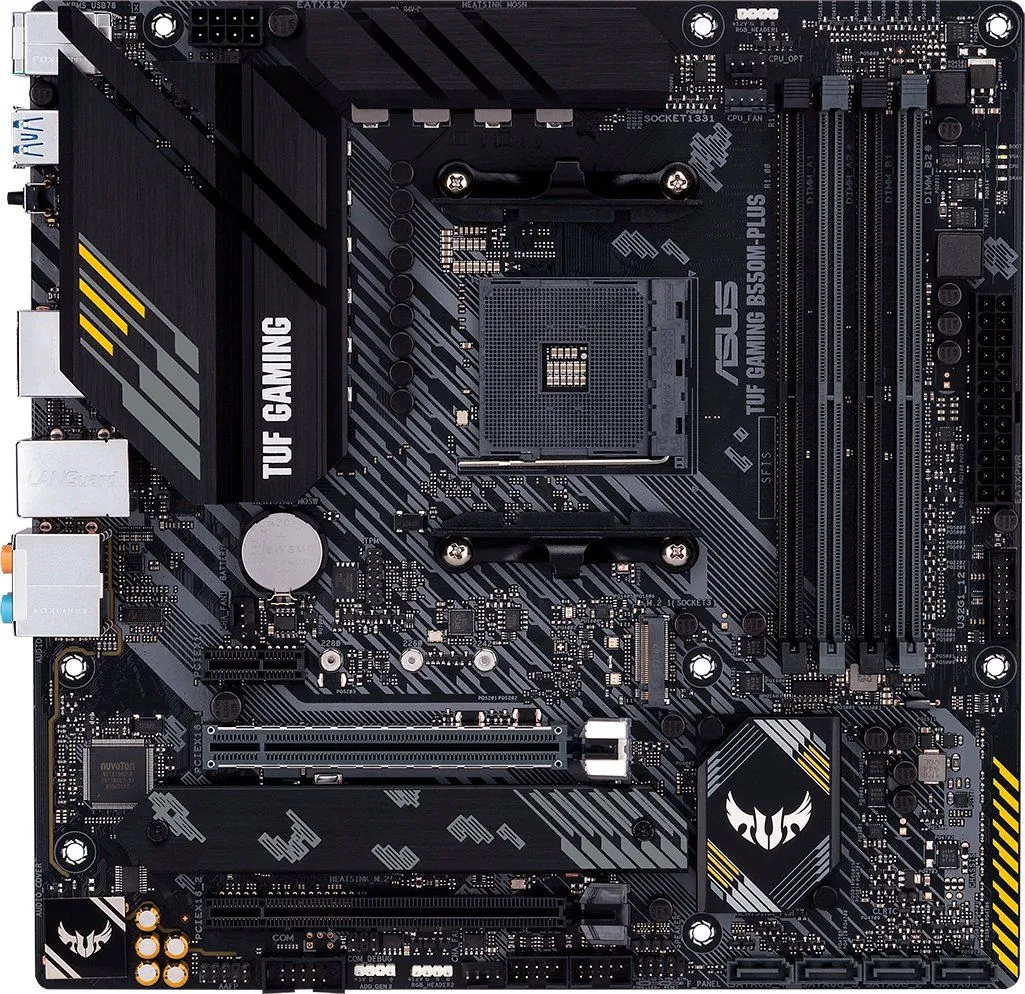 ASUS Материнcька плата TUF GAMING B550M-PLUS sAM4 B550 4xDDR4 M.2 HDMI DP mATX