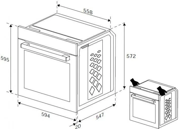 Духова шафа електрична Beko BBIE123002XD
