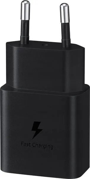 Мережевий зарядний пристрій Samsung 15W Power Adapter Type-C+Cable - Black (EP-T1510XBEGEU)