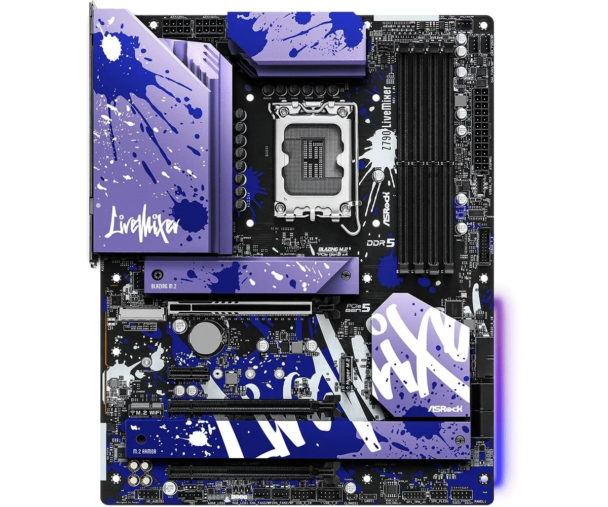 ASRock Материнська плата Z790 LIVEMIXER s1700 Z790 4xDDR5 M.2 HDMI DP ATX