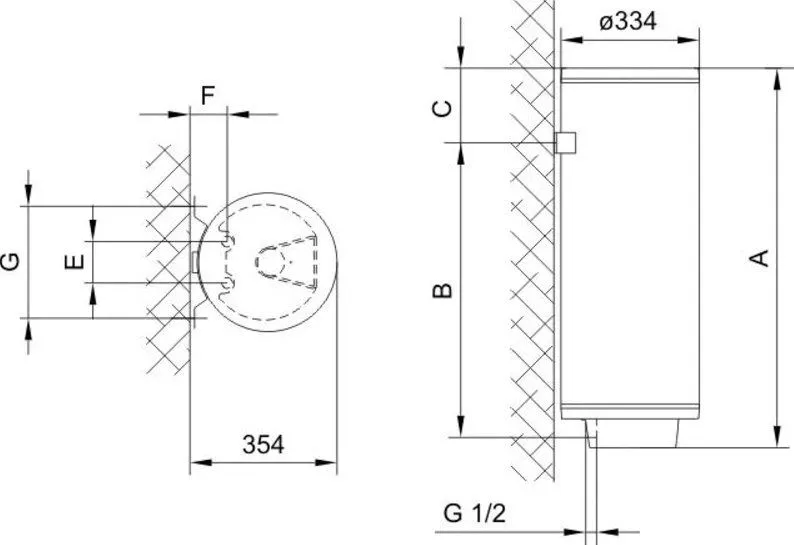 картинка Gorenje Водонагрівач Tiki TGR50SPrimeMS50V9 (TGR50SNGV9) 50 л, слім, мех. упр.