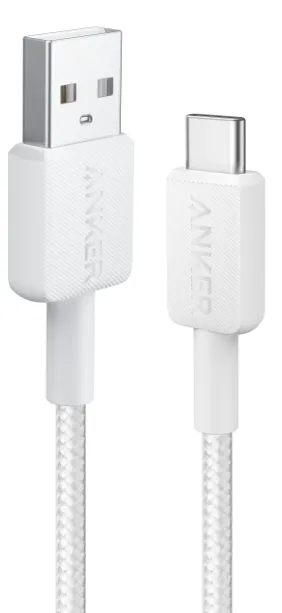 Кабель USB Type-C Anker Powerline 322 USB Type-A to USB Type-C 1.8m White (A81H6H21)