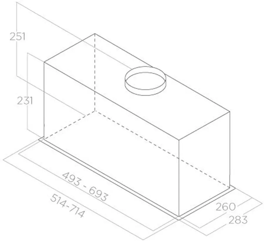 Витяжка ELICA FOLD BL MAT/A/52