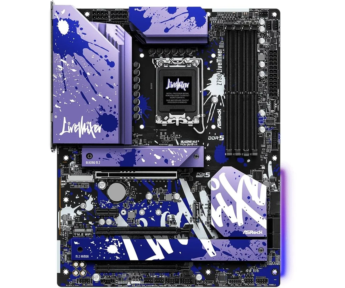 ASRock Материнська плата Z790 LIVEMIXER s1700 Z790 4xDDR5 M.2 HDMI DP ATX