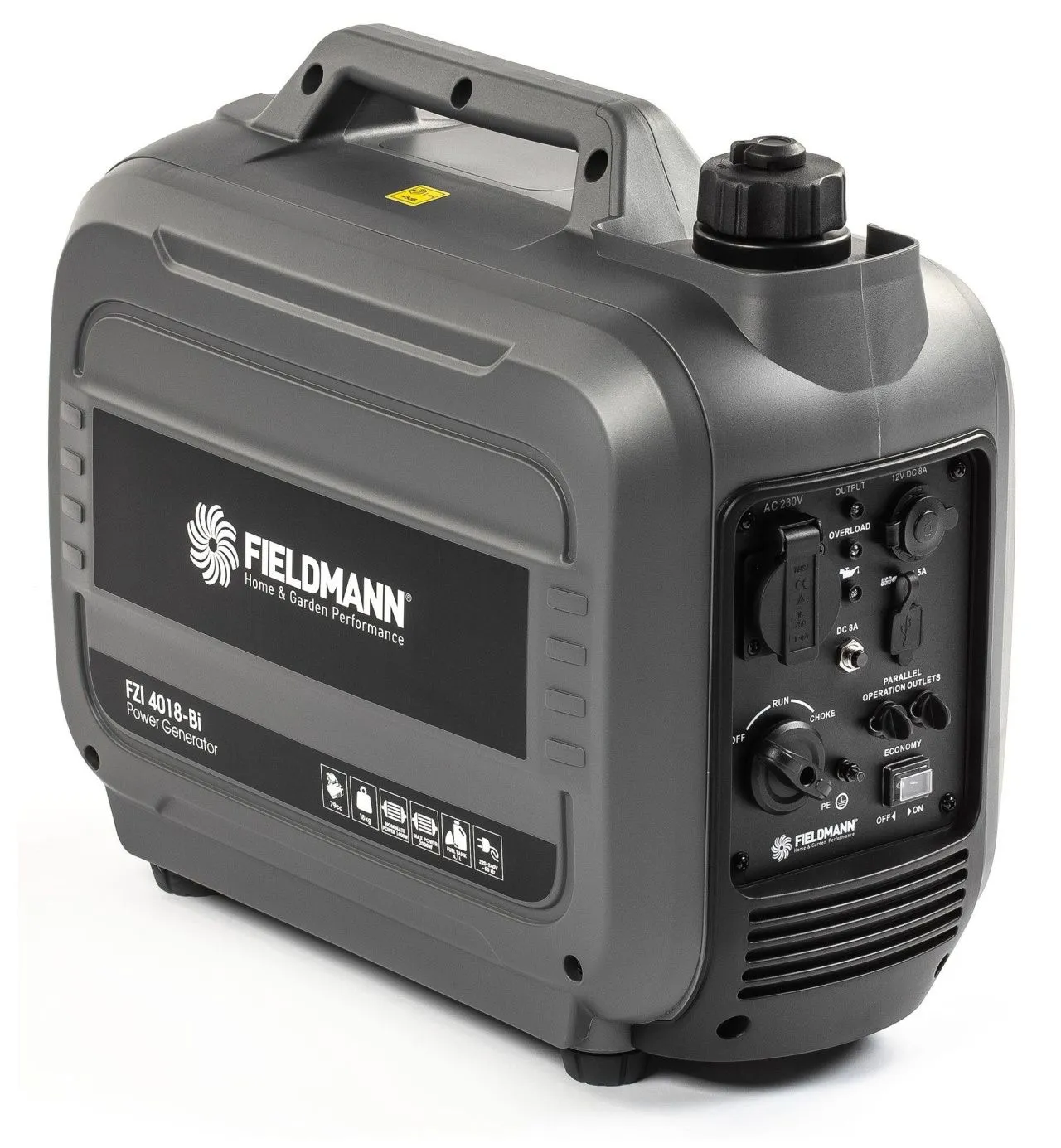 Інверторний генератор бензиновий Fieldmann FZI 4018-Bi 1.6/2.0 кВт