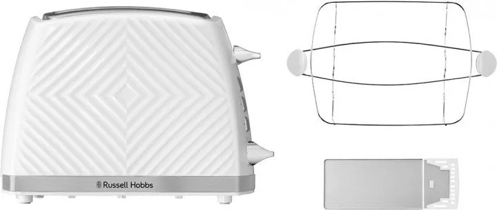 Тостер RUSSELL HOBBS Groove 2S White 26391-56