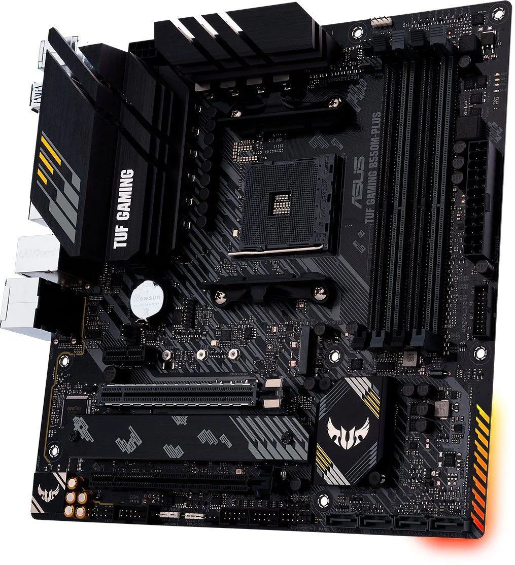 ASUS Материнcька плата TUF GAMING B550M-PLUS sAM4 B550 4xDDR4 M.2 HDMI DP mATX