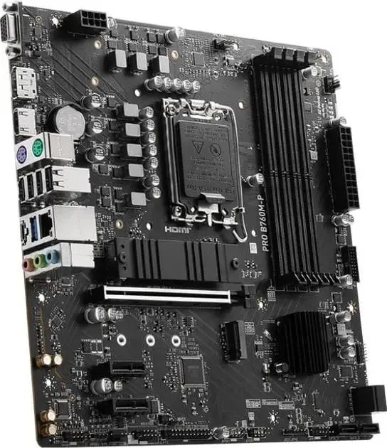 MSI Материнcька плата PRO B760M-P s1700 B760 4xDDR5 HDMI DP DSub mATX