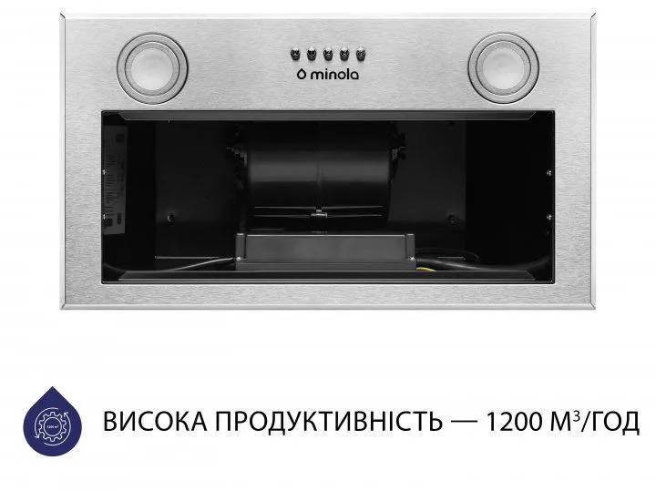 Витяжка Minola HBI 5722 I 1200 LED