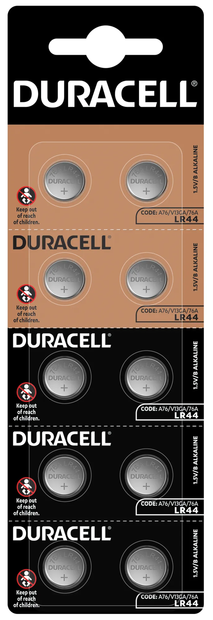 Батарейка Duracell LR44 уп. 2х5 шт.