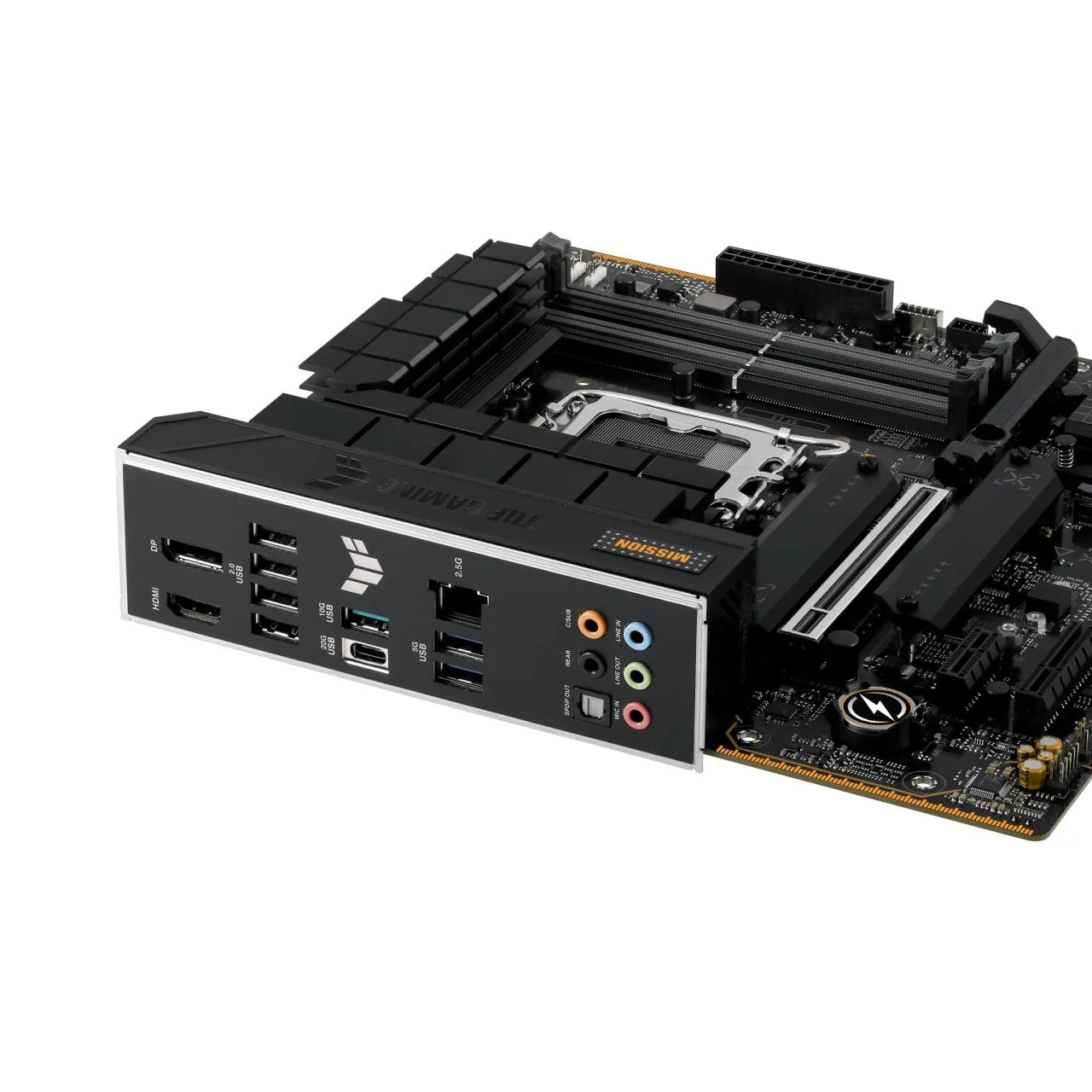 ASUS Материнcька плата TUF GAMING B760M-PLUS II s1700 B760 4xDDR5 M.2 HDMI DP mATX
