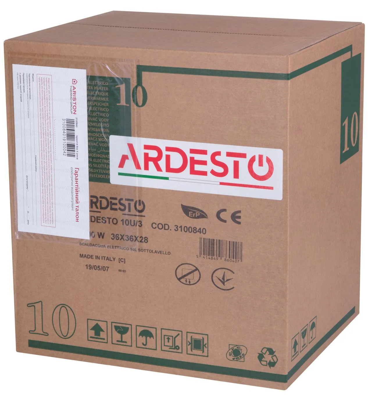картинка Бойлер Ardesto EWH-10UMWMI