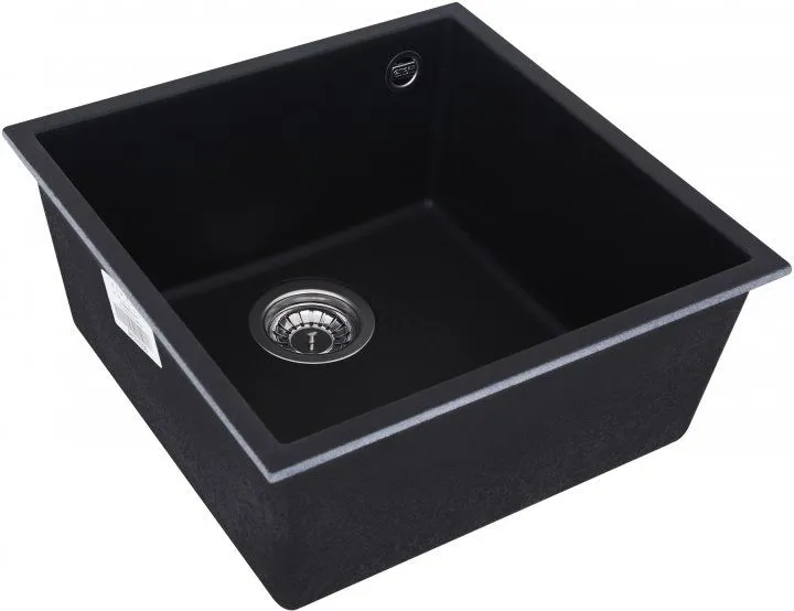 Кухонна мийка граніт ELLECI Q 102 Under Top Nero 40