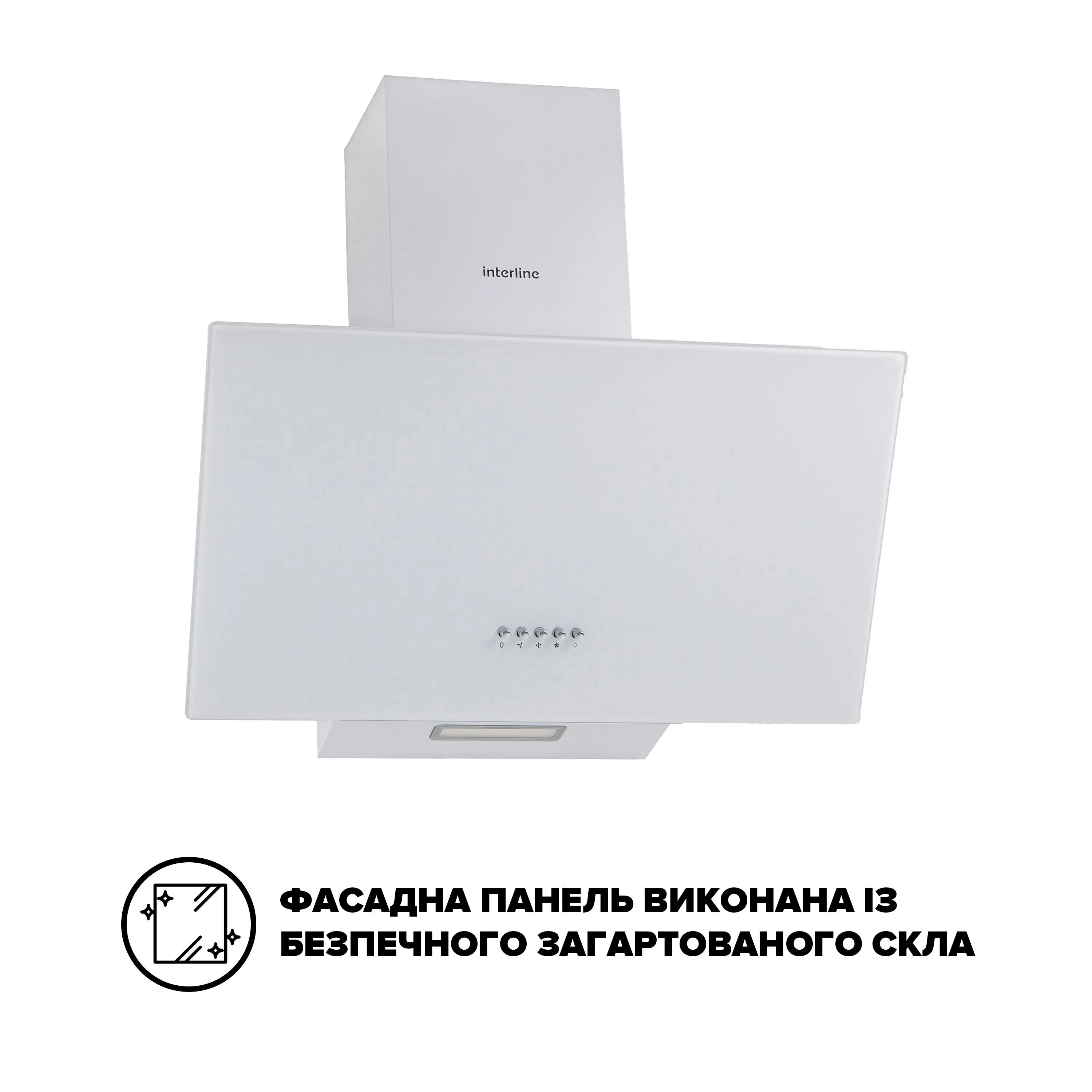 Витяжка INTERLINE TEFFI WH A/60/GL/PB